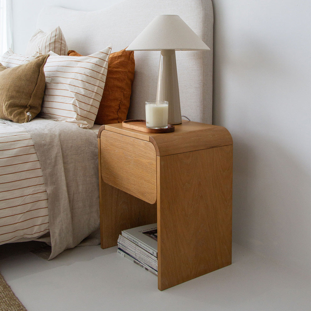 Ezra Oak Bedside Table
