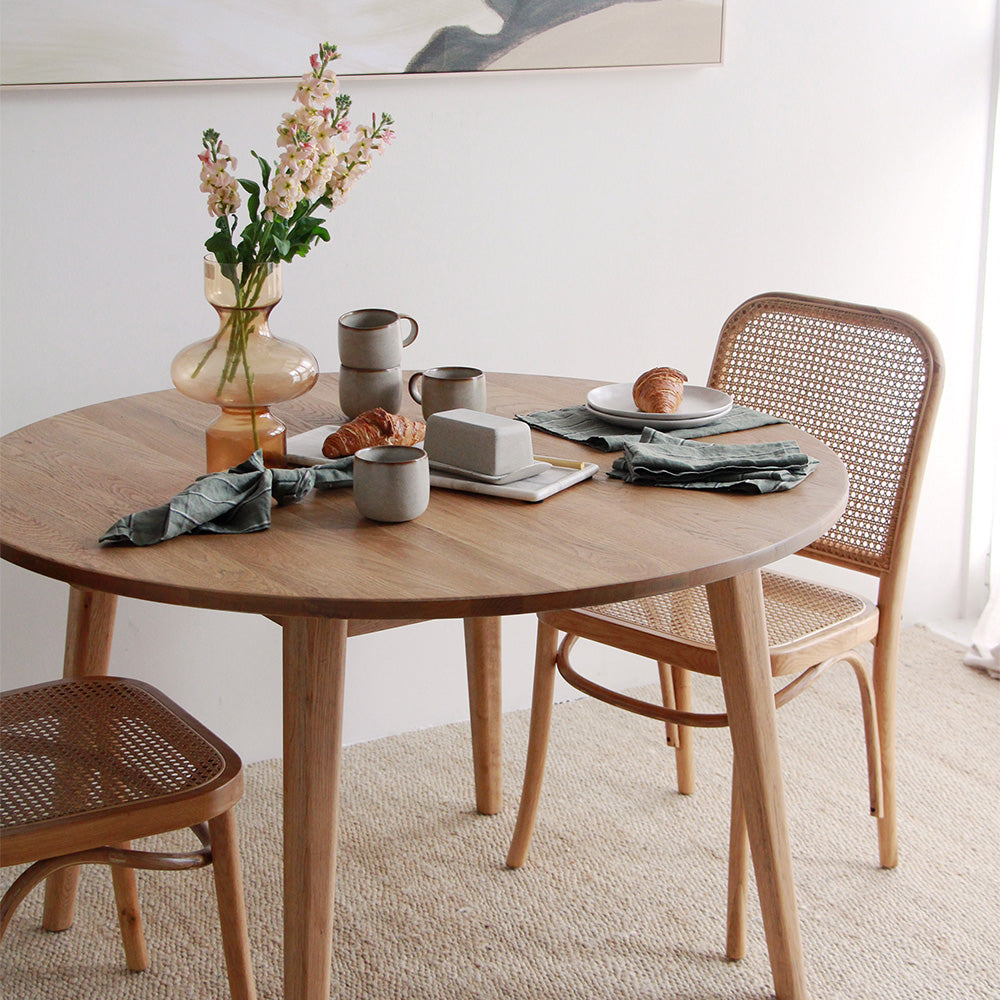 Frankie Oak Round Dining Table